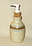 photo of pottery soap dispenser by Debra Ocepek