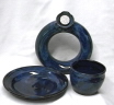 photo of covenant communion pottery communionware set made by Debra Ocepek of Ocepek Pottery