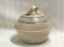 photo of communion pottery host box made by Debra Ocepek of Ocepek Pottery