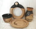 photo of Covenant travel communion set made by Debra Ocepek of Ocepek Pottery
