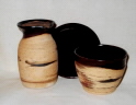 photo of elder travel communion set made by Debra Ocepek of Ocepek Pottery
