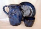 photo of communion pottery communionware set made by Debra Ocepek of Ocepek Pottery