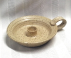 photo of Candle Holder in cream glaze by Ocepek Pottery