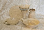 photo of communion pottery travel set made by Debra Ocepek of Ocepek Pottery