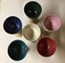photo of communion chalices in Natural with color tops