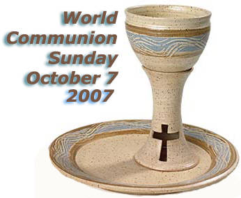 Our pottery was pictured on the World Communion Sunday page in 2007
